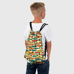 Рюкзак-мешок Стайка рыбок, цвет: 3D-принт — фото 2