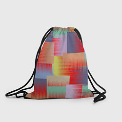 Рюкзак-мешок Веселая разноцветная клетка, цвет: 3D-принт