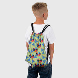 Рюкзак-мешок Круг и треугольник, цвет: 3D-принт — фото 2