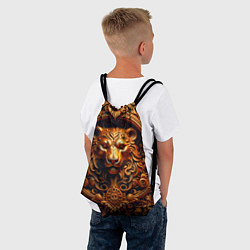 Рюкзак-мешок Медведь узор, цвет: 3D-принт — фото 2