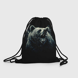 Рюкзак-мешок Медведь разъярённый, цвет: 3D-принт