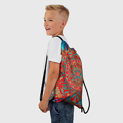 Рюкзак-мешок Узор подсолнух, цвет: 3D-принт — фото 2