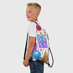 Рюкзак-мешок Вечеринка, цвет: 3D-принт — фото 2