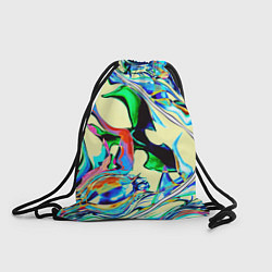 Рюкзак-мешок Яркие абстрактные разводы, цвет: 3D-принт