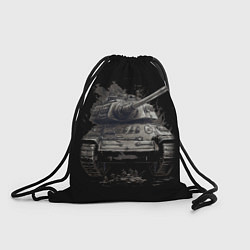 Рюкзак-мешок Танк т54 русский, цвет: 3D-принт