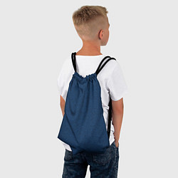 Рюкзак-мешок Мелкая синяя плитка текстура, цвет: 3D-принт — фото 2