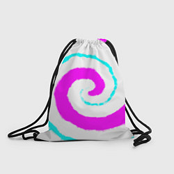 Рюкзак-мешок Тай-дай розовый, цвет: 3D-принт