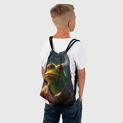 Рюкзак-мешок Frog Pepe, цвет: 3D-принт — фото 2