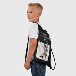 Рюкзак-мешок Choose happiness, цвет: 3D-принт — фото 2