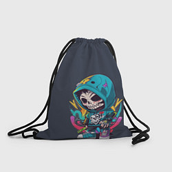 Рюкзак-мешок Граффити скелет, цвет: 3D-принт