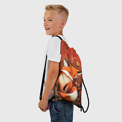 Рюкзак-мешок Довольный лисёнок, цвет: 3D-принт — фото 2