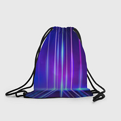 Рюкзак-мешок Neon glow - vaporwave - strips, цвет: 3D-принт