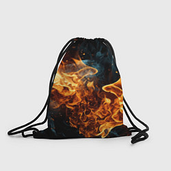 Рюкзак-мешок Пламя огня фон, цвет: 3D-принт