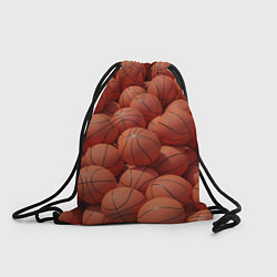 Рюкзак-мешок Узор с баскетбольными мячами, цвет: 3D-принт