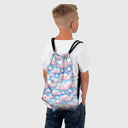 Рюкзак-мешок Кавайные милые облока, цвет: 3D-принт — фото 2