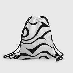 Рюкзак-мешок Анималистическая абстракция зебры, цвет: 3D-принт