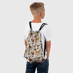 Рюкзак-мешок Лесные животные, цвет: 3D-принт — фото 2