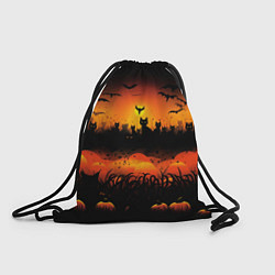 Рюкзак-мешок Кошки хэллоуина, цвет: 3D-принт