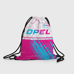 Рюкзак-мешок Opel neon gradient style: символ сверху, цвет: 3D-принт
