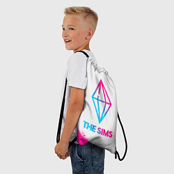 Рюкзак-мешок The Sims neon gradient style, цвет: 3D-принт — фото 2