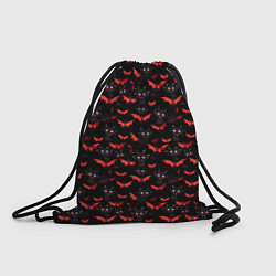 Рюкзак-мешок Летучие мыши на Хеллоуин, цвет: 3D-принт