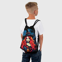 Рюкзак-мешок Ведьма с красными волосами, цвет: 3D-принт — фото 2