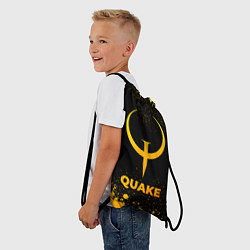Рюкзак-мешок Quake - gold gradient, цвет: 3D-принт — фото 2