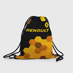 Рюкзак-мешок Renault - gold gradient: символ сверху, цвет: 3D-принт