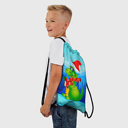 Рюкзак-мешок Дракон с подарком новый год, цвет: 3D-принт — фото 2