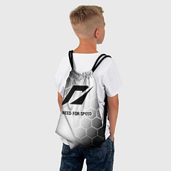 Рюкзак-мешок Need for Speed glitch на светлом фоне, цвет: 3D-принт — фото 2