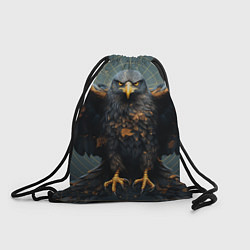 Рюкзак-мешок Орёл с расправленными крыльями, цвет: 3D-принт