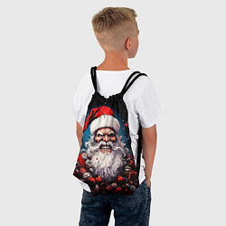 Рюкзак-мешок Страшный Санта Клаус, цвет: 3D-принт — фото 2