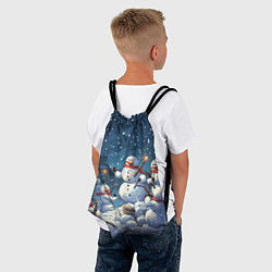 Рюкзак-мешок Снежный бой, цвет: 3D-принт — фото 2