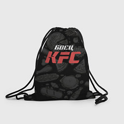 Рюкзак-мешок Боец KFC на фоне бургеров, цвет: 3D-принт