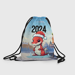 Рюкзак-мешок Новогодний дракон 2024, цвет: 3D-принт