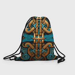 Рюкзак-мешок Орнамент в норвежском стиле, цвет: 3D-принт
