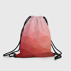 Рюкзак-мешок Абстракция с градиентом полигональная, цвет: 3D-принт