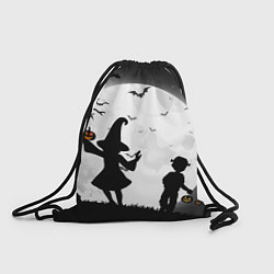 Рюкзак-мешок Дети на ночной прогулке, цвет: 3D-принт