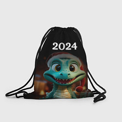 Рюкзак-мешок Дракон символ года 2024, цвет: 3D-принт