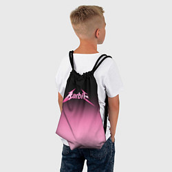Рюкзак-мешок Барби - стиль металлики: градиент, цвет: 3D-принт — фото 2