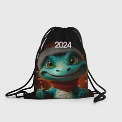 Рюкзак-мешок Милый зеленый дракон, цвет: 3D-принт