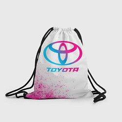 Рюкзак-мешок Toyota neon gradient style, цвет: 3D-принт