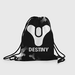 Рюкзак-мешок Destiny glitch на темном фоне, цвет: 3D-принт