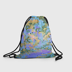 Рюкзак-мешок Разноцветный витраж, цвет: 3D-принт