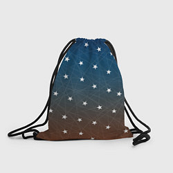 Рюкзак-мешок Звёзды на оранжевом закате, цвет: 3D-принт