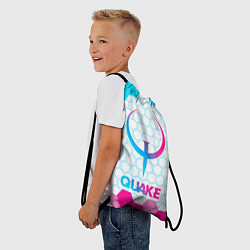 Рюкзак-мешок Quake neon gradient style, цвет: 3D-принт — фото 2