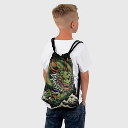 Рюкзак-мешок Символ года зеленый дракон, цвет: 3D-принт — фото 2