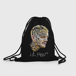 Рюкзак-мешок Lil Peep mosaic rap, цвет: 3D-принт