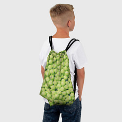 Рюкзак-мешок Много теннисных мячей, цвет: 3D-принт — фото 2