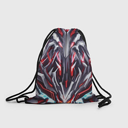 Рюкзак-мешок Красная киберпанк броня, цвет: 3D-принт